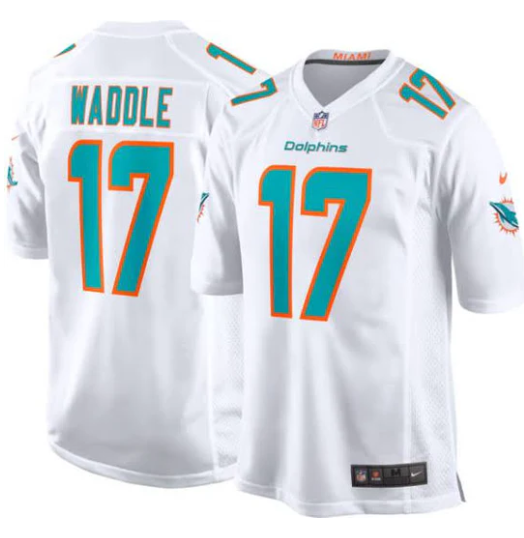 Jaylen Waddle Miami Dolphins Nike Jersey white