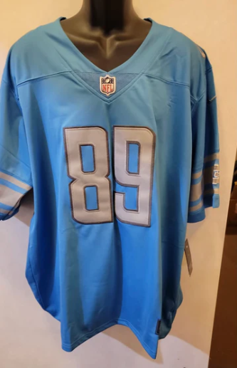 Dan Campbell Detroit Lions Jersey light blue