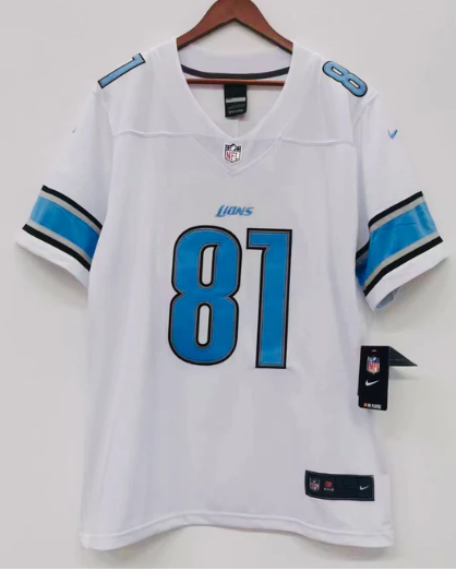 Calvin Johnson Detroit Lions Official NFL Nike Jersey white