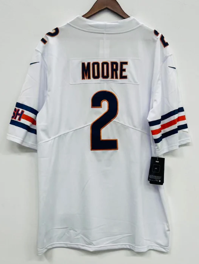 D.J. Moore Chicago Bears Jersey white