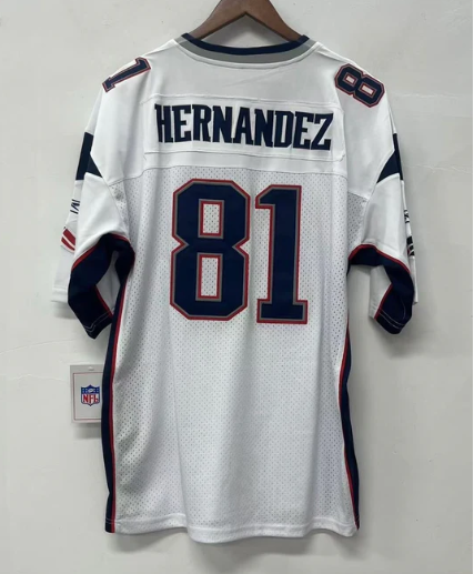 Aaron Hernandez New England Patriots Jersey white