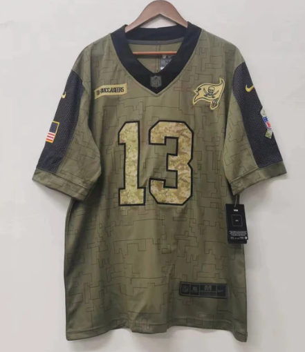 Mike Evans Tampa Bay Buccaneers military salute to service Jersey