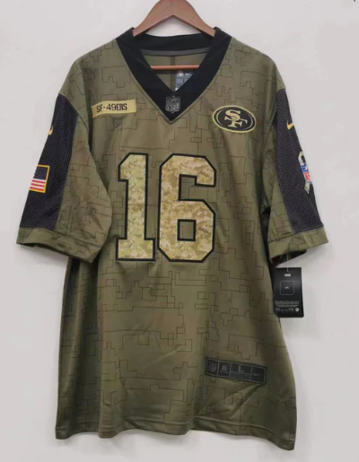 Joe Montana San Francisco 49ers military salute to service Jersey