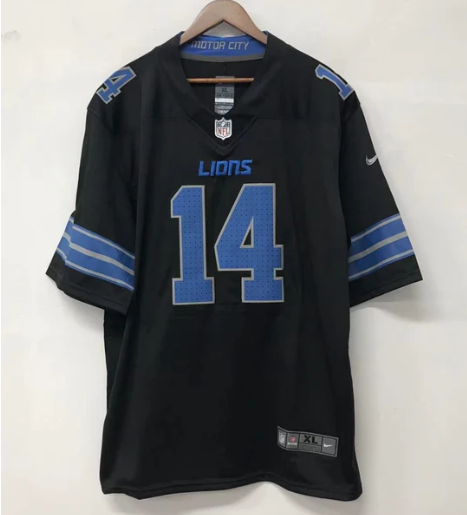 Amon-Ra St. Brown Detroit Lions Official NFL Nike Jersey black
