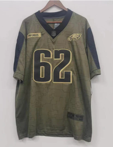 Jason Kelce Philadelphia Eagles military salute to service Nike Jersey