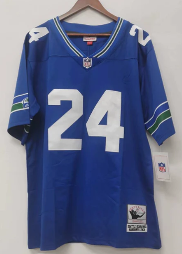 Marshawn Lynch Seattle Seahawks Jersey Mitchell & Ness blue