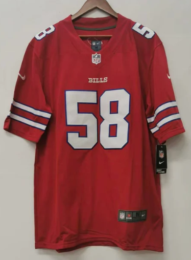 Matt Milano Buffalo Bills Jersey red Nike