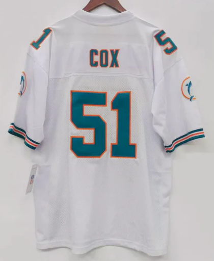 Bryan Cox Miami Dolphins Jersey 1994 Mitchell & Ness