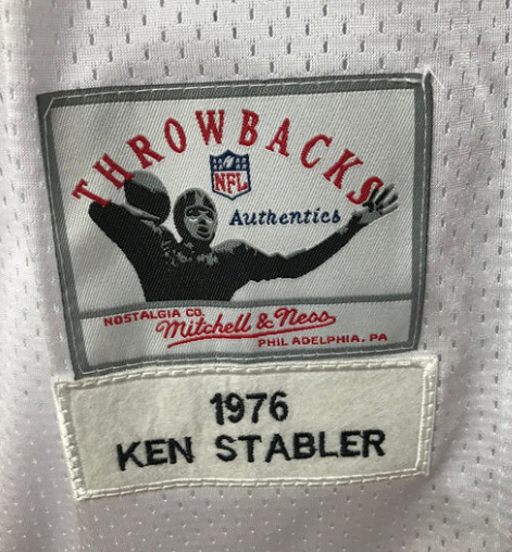 Ken Stabler Oakland Raiders NFL Mitchell & Ness Jersey white