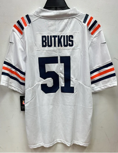Dick Butkus Chicago Bears Jersey white Nike