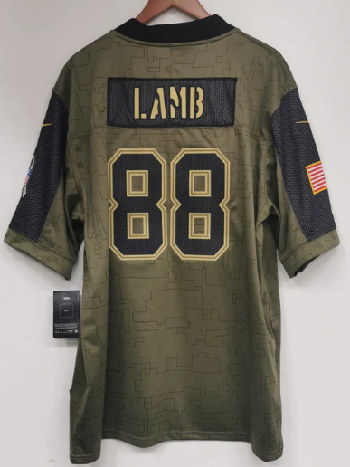 CeeDee Lamb Dallas Cowboys military salute to service Jersey