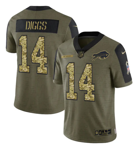 Stefon Diggs Buffalo Bills military salute to service Nike Jersey