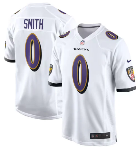 Roquan Smith Baltimore Ravens official Nike Jersey white