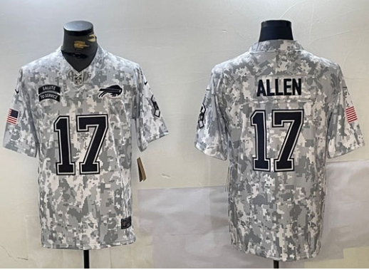 Josh Allen Buffalo Bills 2024 Nike NFL Salute to Service Jersey