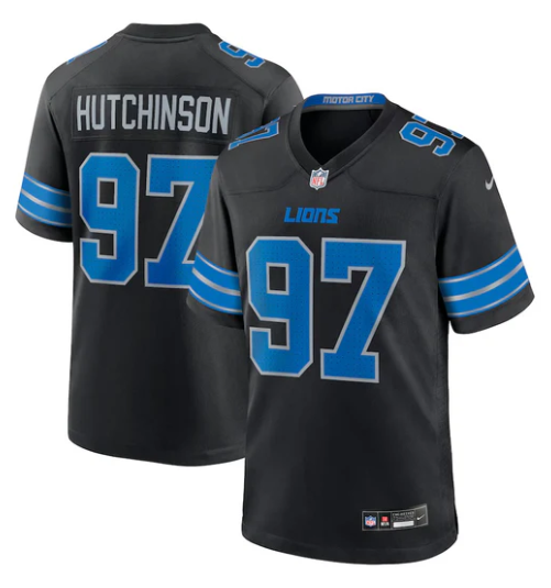 Aiden Hutchinson Detroit Lions Official NFL Nike Jersey 2024 black