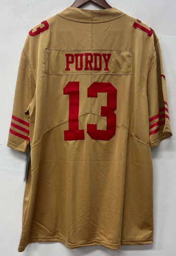 Brock Purdy San Francisco 49ers Official NFL NIKE Jersey Gold