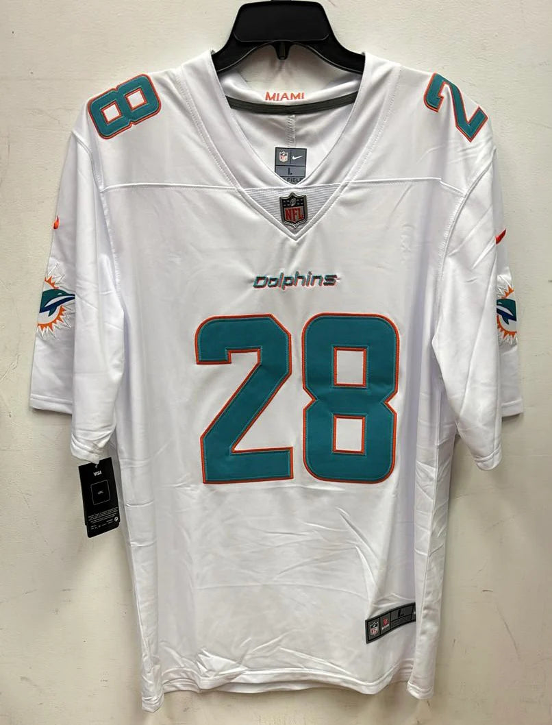 De’von Achane Miami Dolphins Nike Jersey white