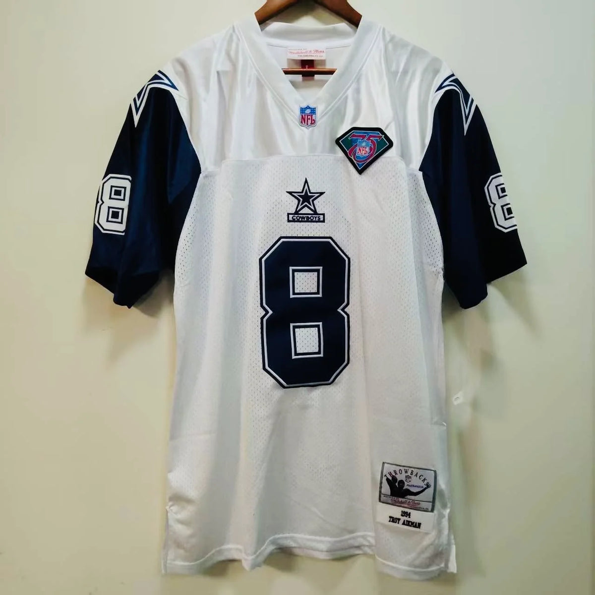 Troy Aikman 1994 Dallas Cowboys Official NFL Jersey Mitchell & Ness