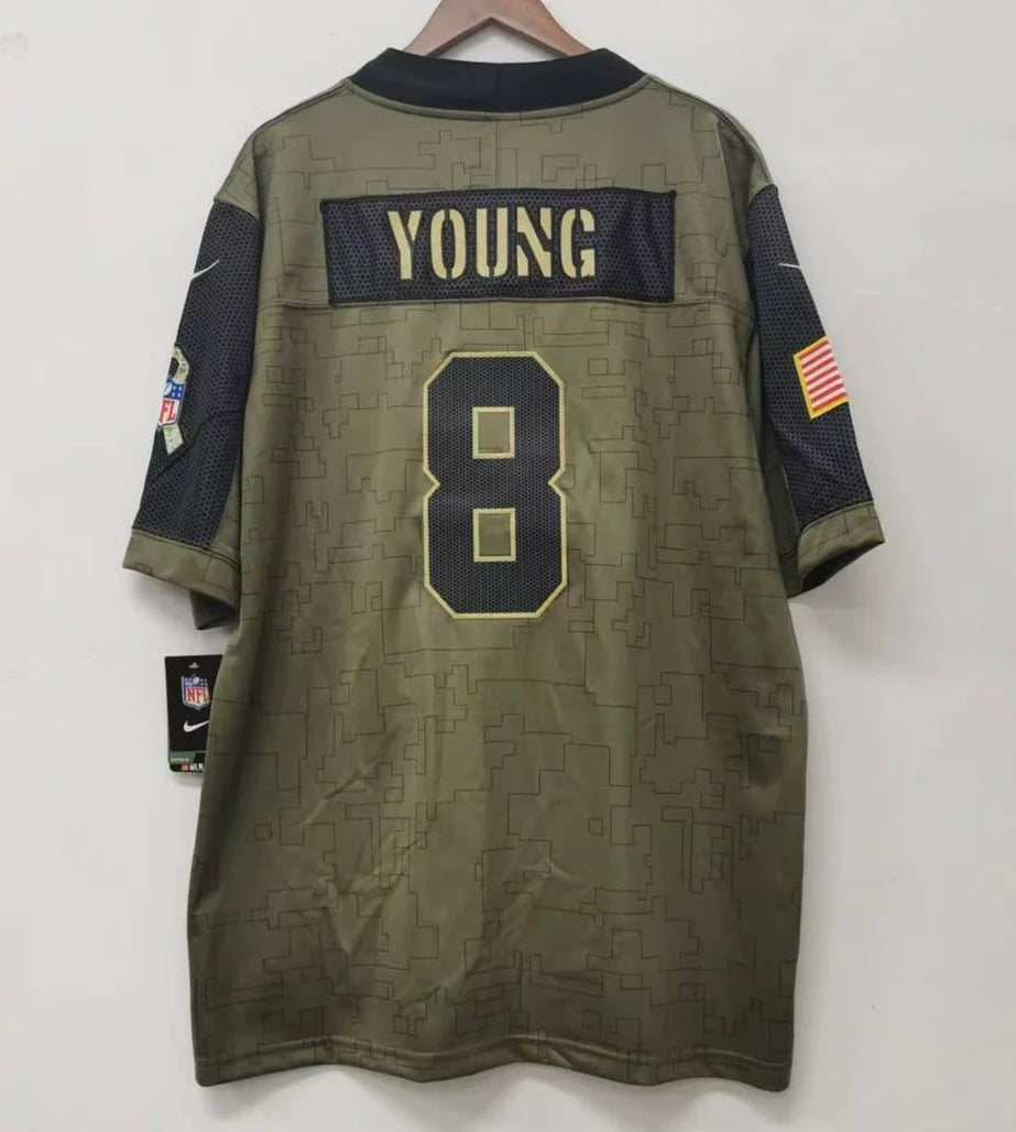 Steve Young San Francisco 49ers military salute to service Jersey