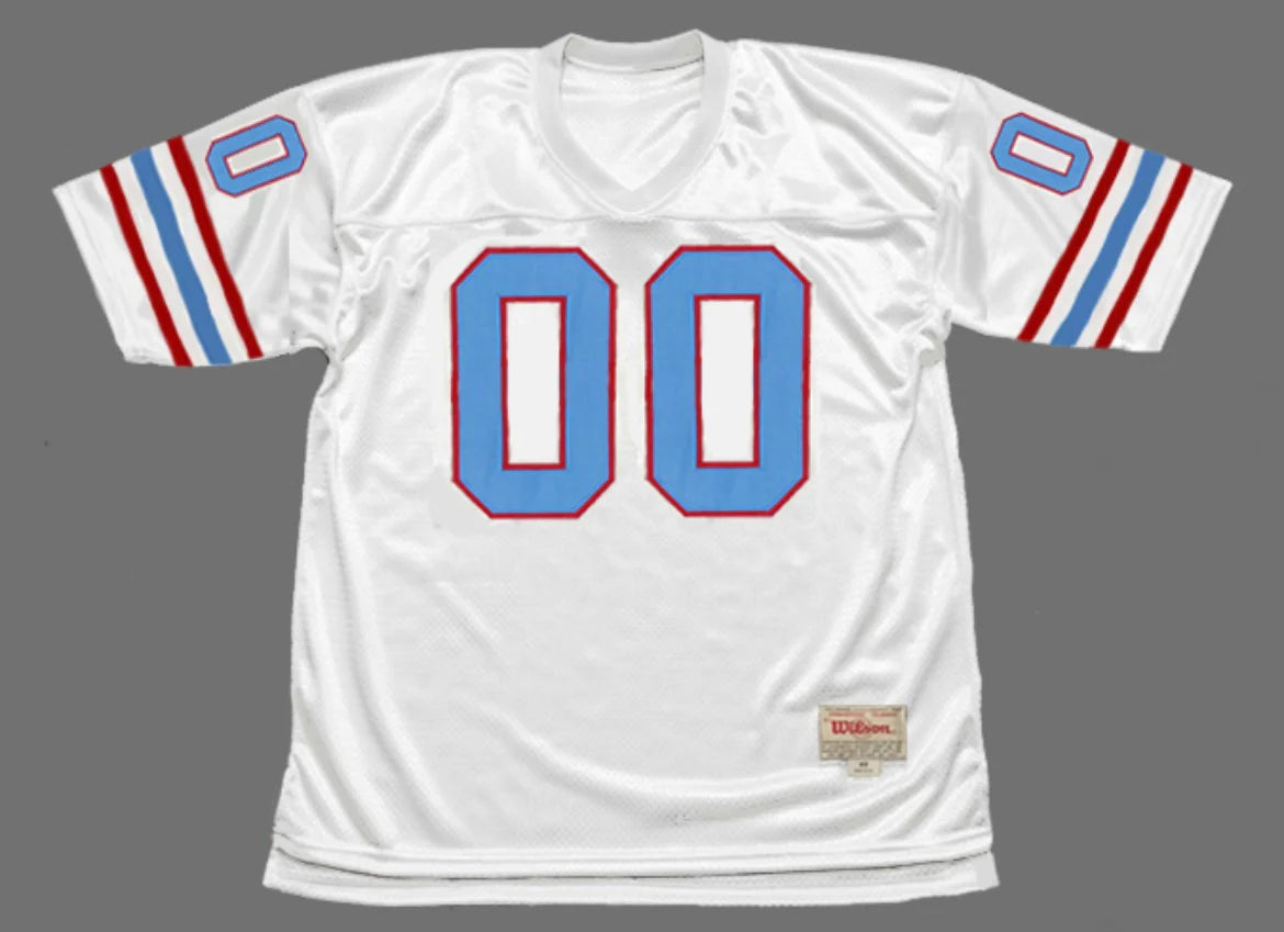 Any name & Number Houston Oilers NFL Mitchell & Ness Jersey white