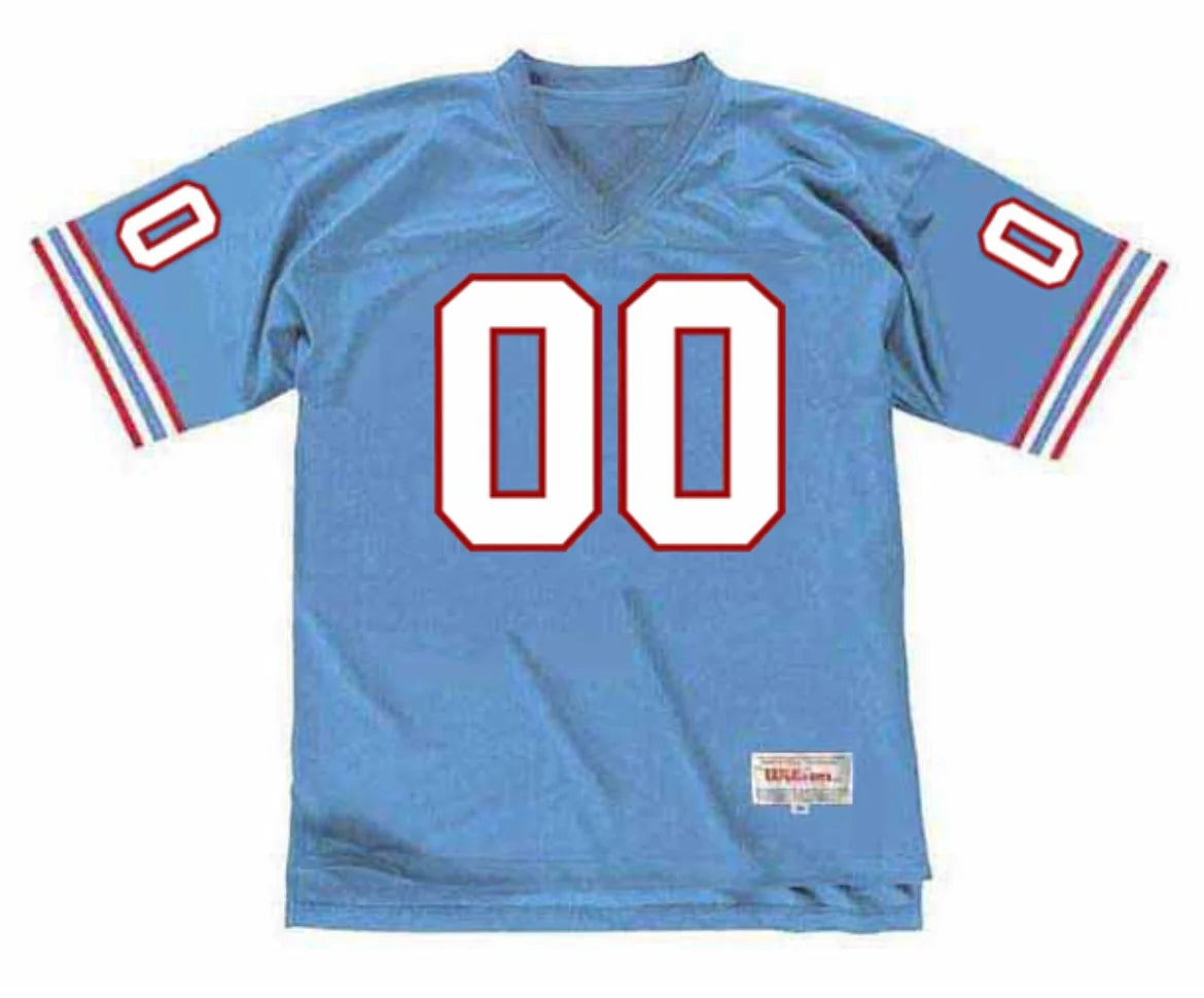 Any name & Number Houston Oilers Light Blue NFL Mitchell & Ness Jersey