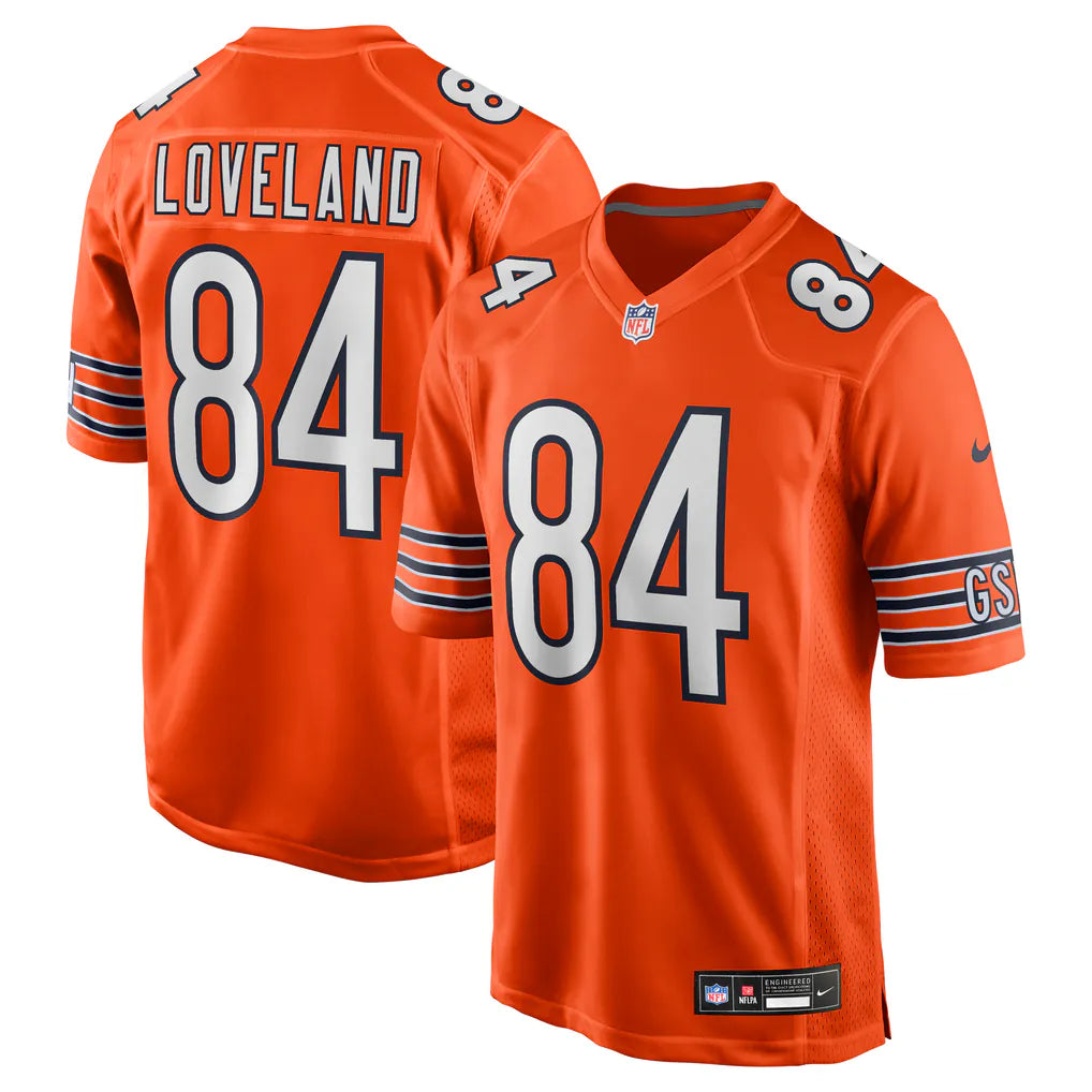 Colston Loveland Chicago Bears YOUTH KIDS Official NFL Nike Jersey Orange