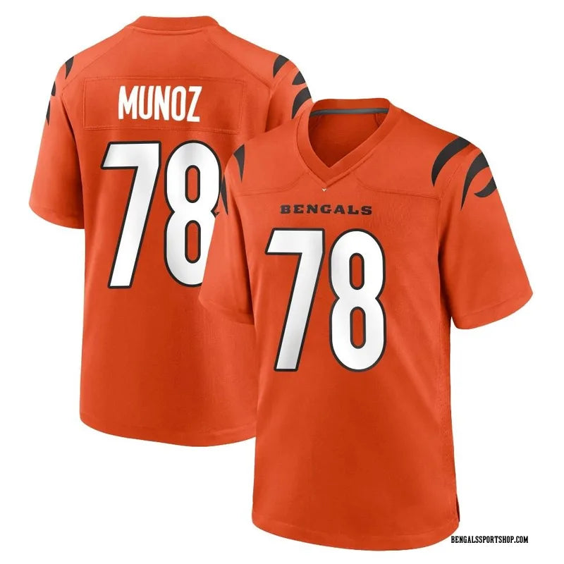 Anthony Munoz Cincinnati Bengals Official NFL Nike Jersey Orange