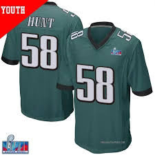 Jalyx Hunt YOUTH KIDS Philadelphia Eagles Super Bowl Jersey Nike