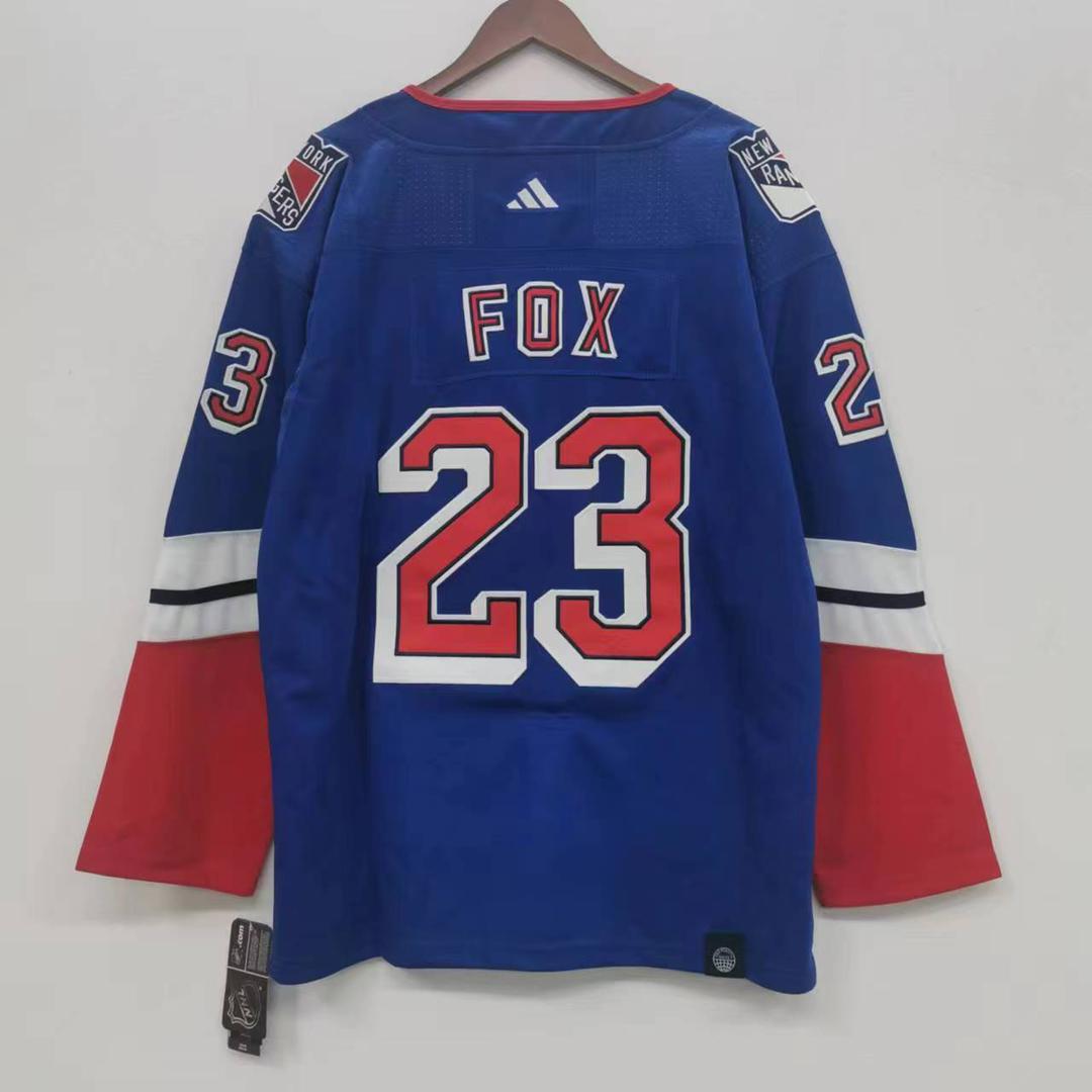 Adam Fox New York Rangers Jersey Statue of Liberty