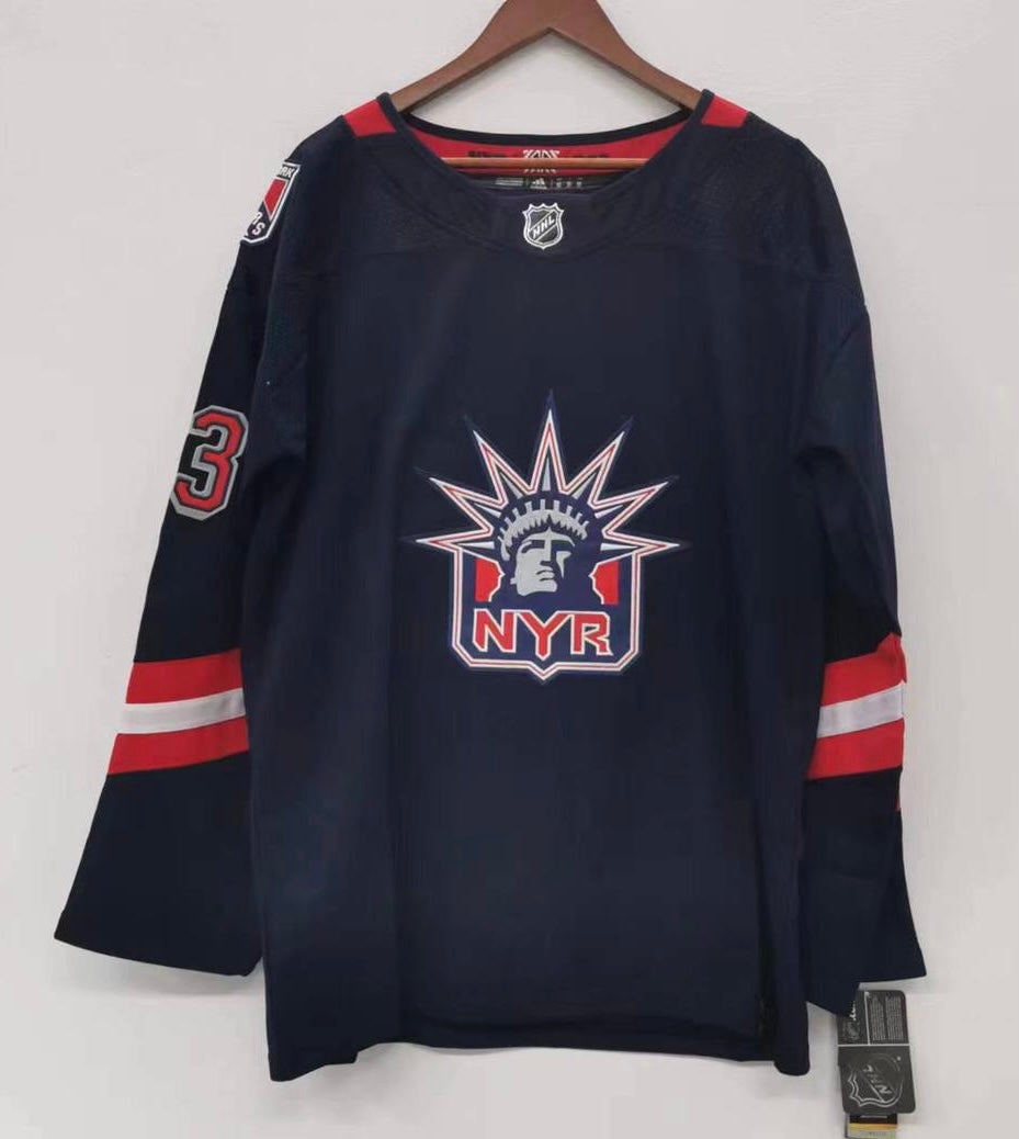 Alexis Lafrenière New York Rangers Official NHL Adidas Jersey Statue of Liberty
