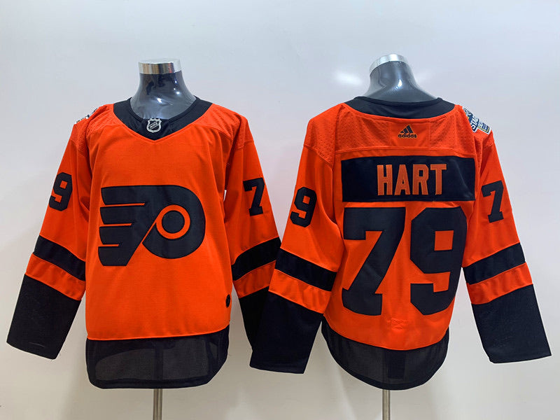 Carter Hart Philadelphia Flyers Jersey Black Orange
