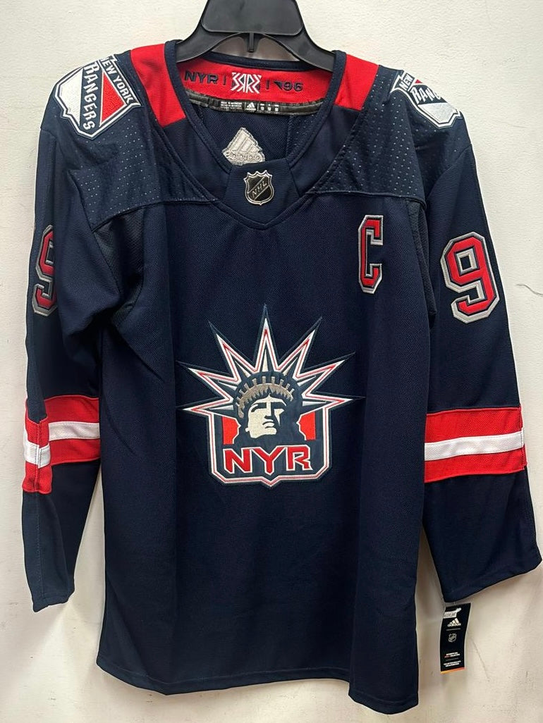 Wayne Gretzky New York Rangers Official NHL Jersey Statue of Liberty logo