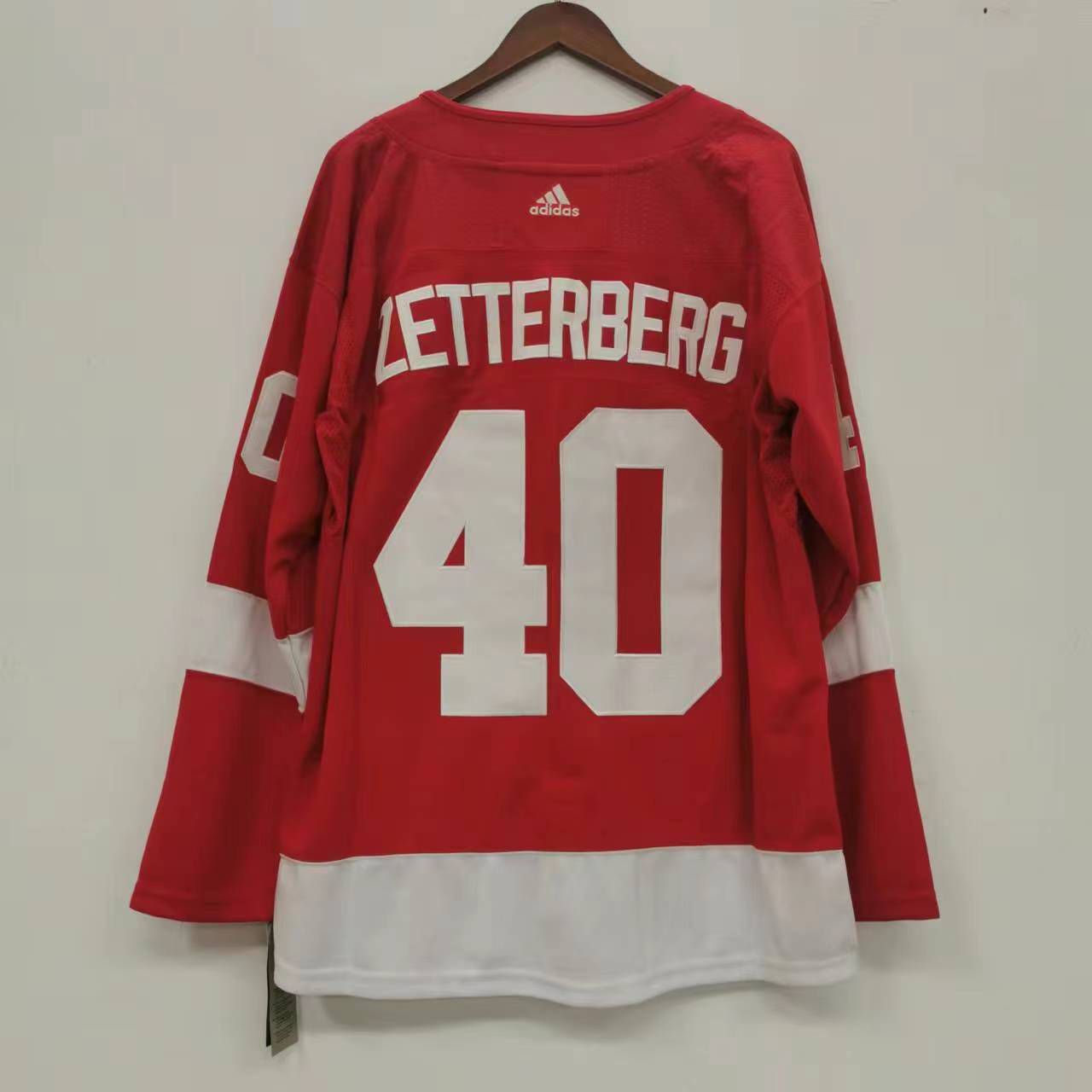 Henrik Zetterberg Detroit Red Wings Official NHL Adidas Jersey