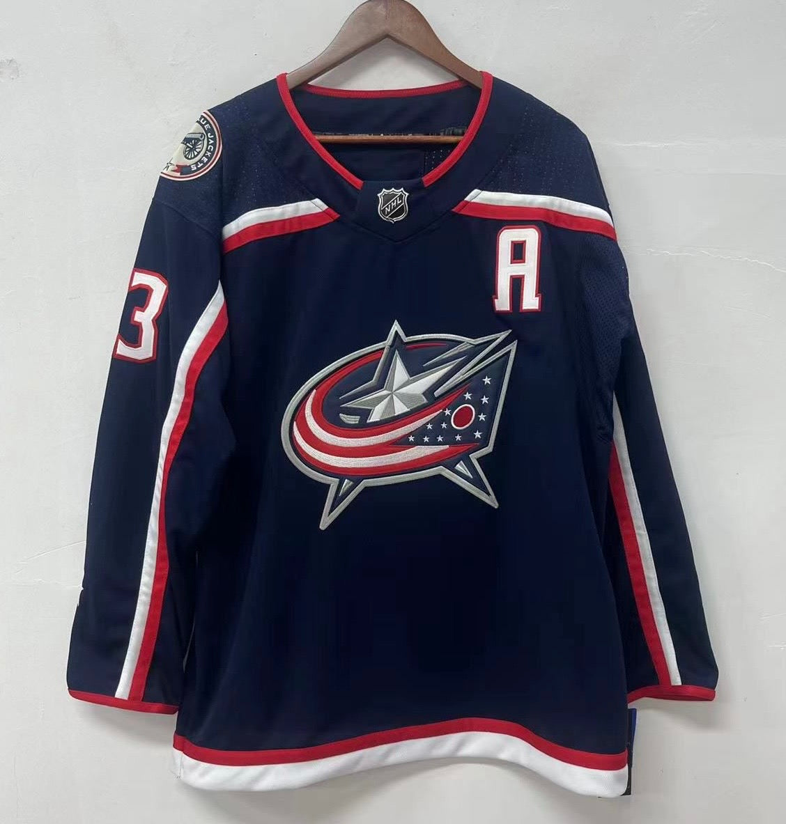 Johnny Gaudreau Columbus Blue Jackets Official NHL Adidas Jersey