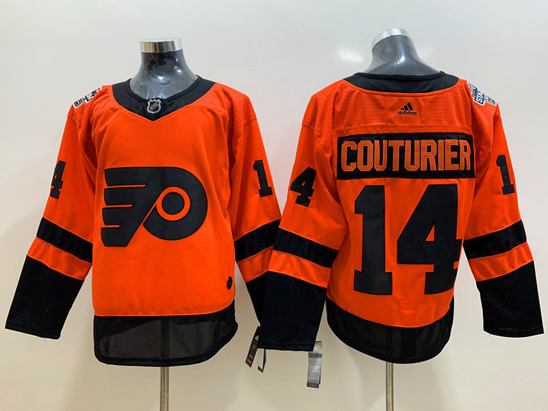 Sean Couturier Philadelphia Flyers Official NHL Adidas Jersey Orange