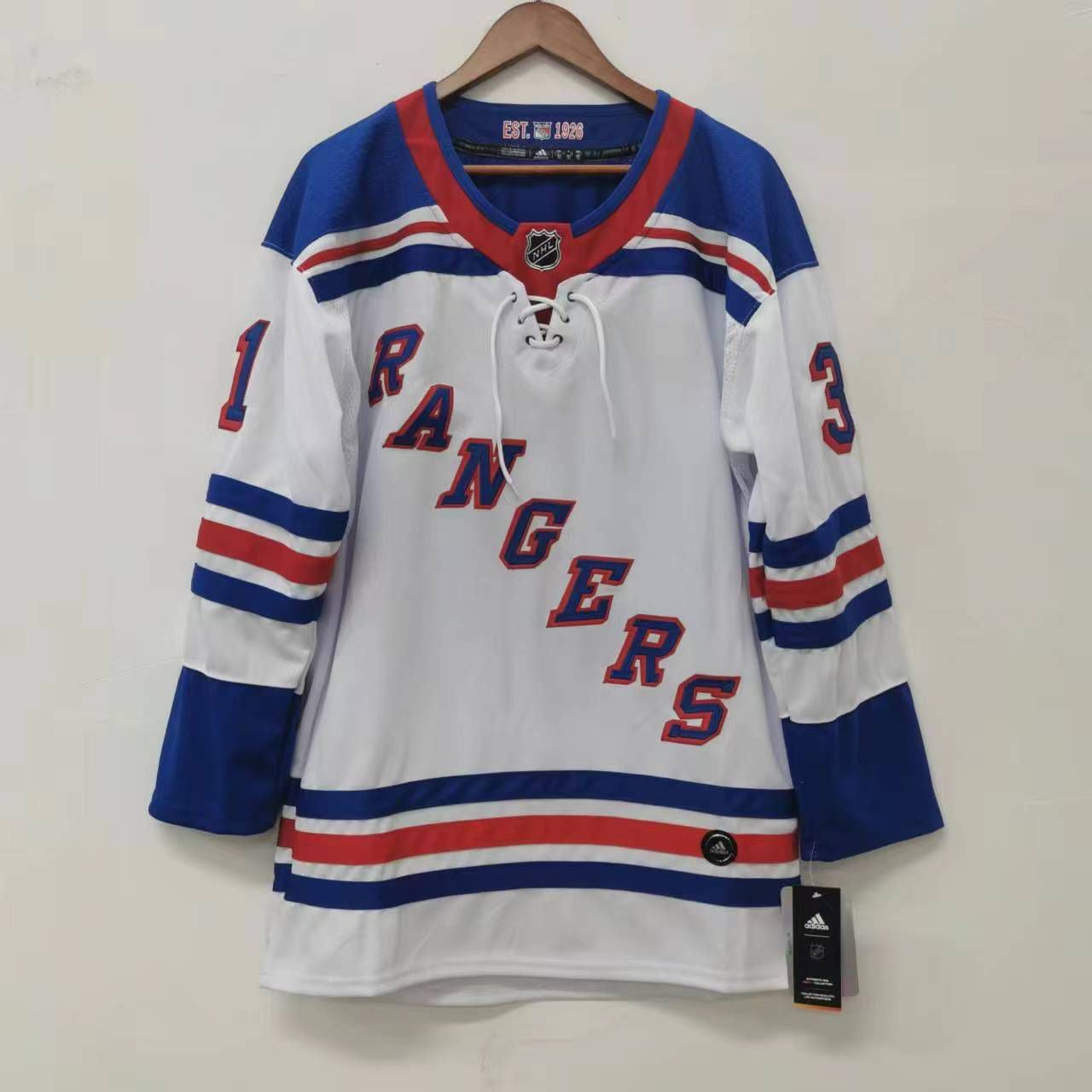 Igor Shesterkin New York Rangers Official NHL Adidas Jersey white