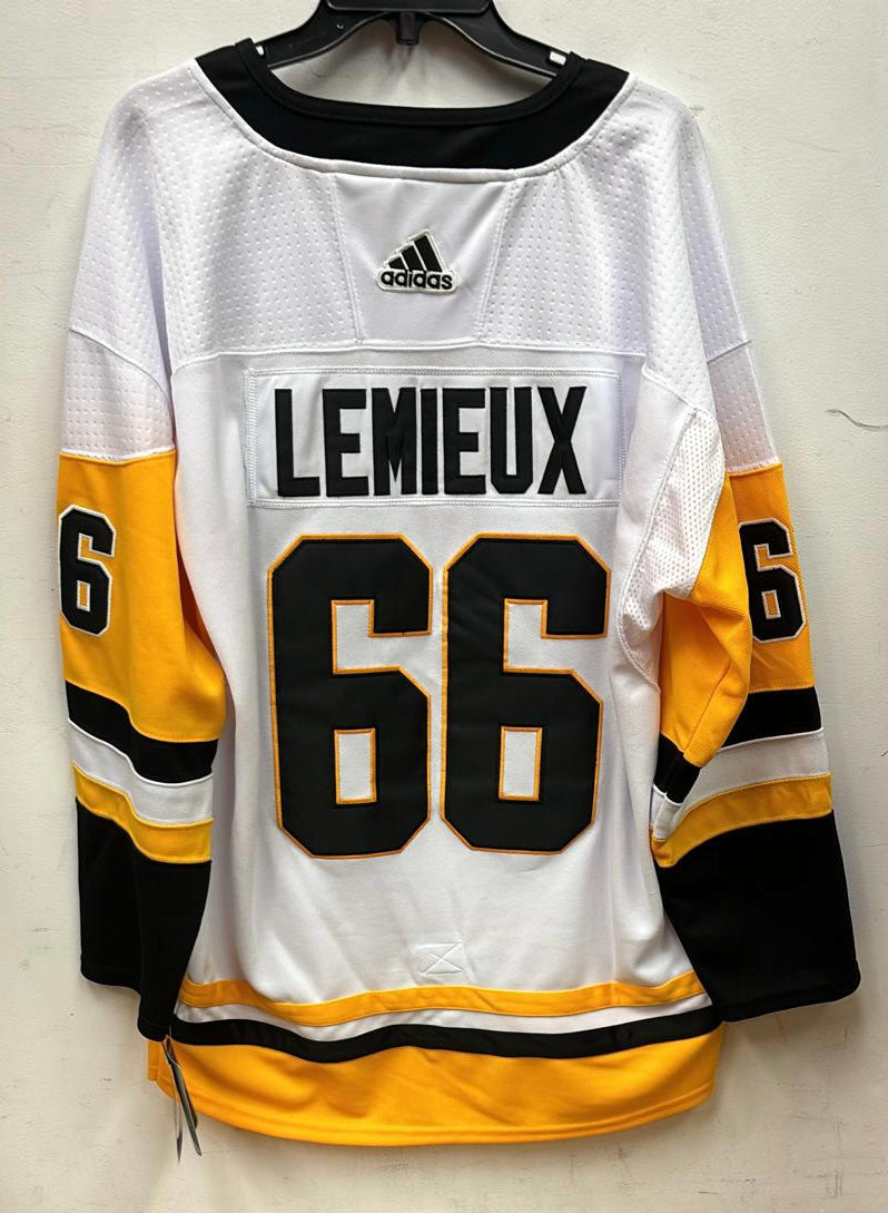 Mario Lemieux Pittsburgh Penguins Official NHL Adidas Jersey white