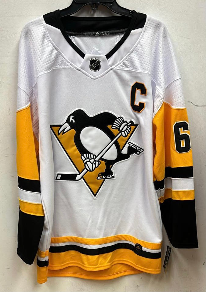 Mario Lemieux Pittsburgh Penguins Official NHL Adidas Jersey white