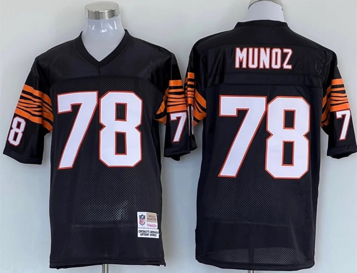 Anthony Munoz Cincinnati Bengals Official NFL Mitchell & Ness Jersey