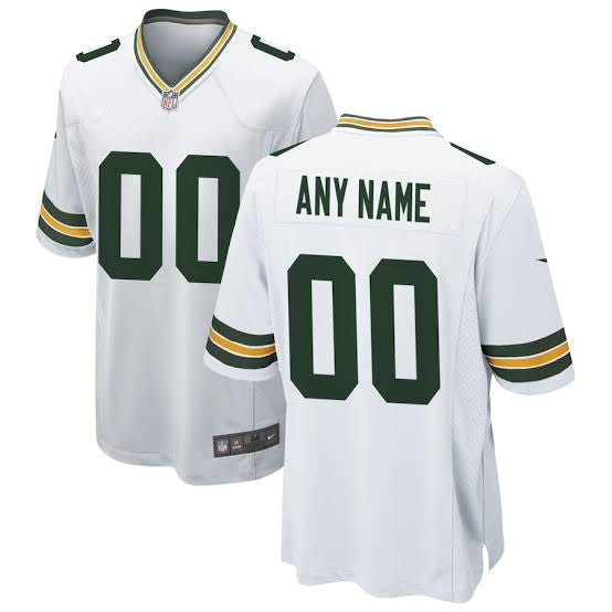 Any Name & Number YOUTH KIDS Green Bay Packers Official NFL Nike Jersey White