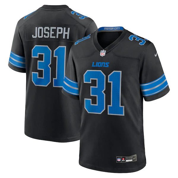 Kerby Joseph YOUTH Detroit Lions Official NFL Nike Jersey black
