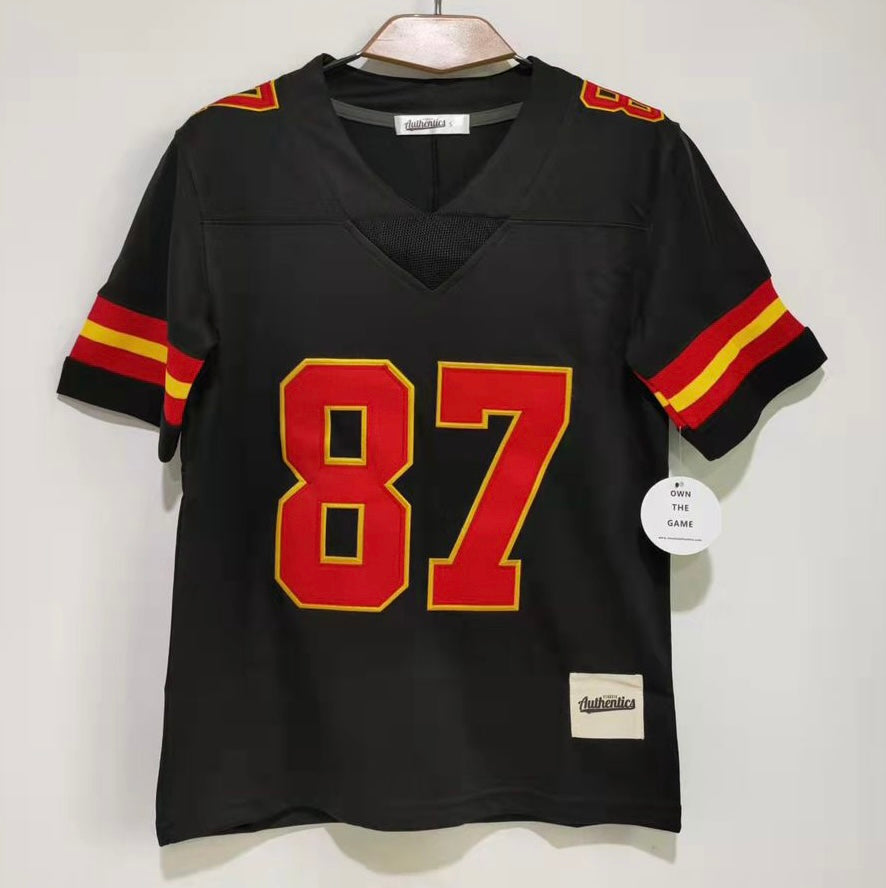 Travis Kelce YOUTH Classic Authentics Kansas City Chiefs Jersey black