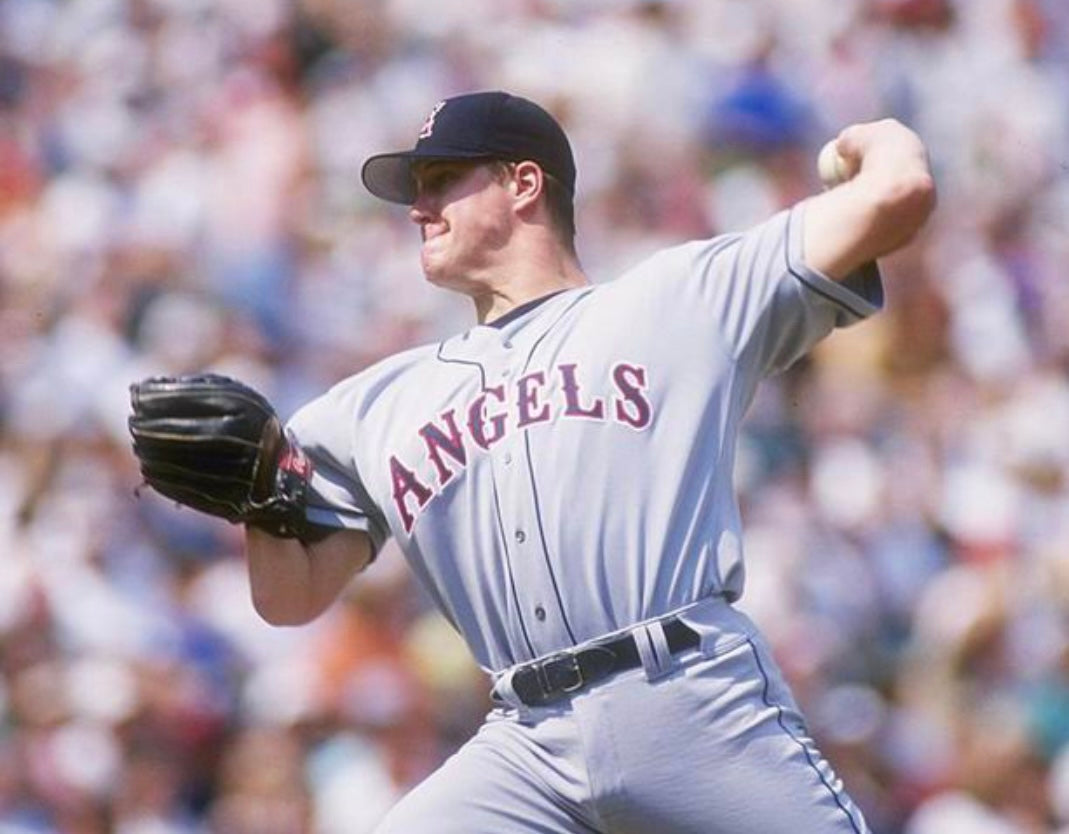 Jim Abbott YOUTH KIDS Anaheim Angels Official MLB Majestic Jersey gray