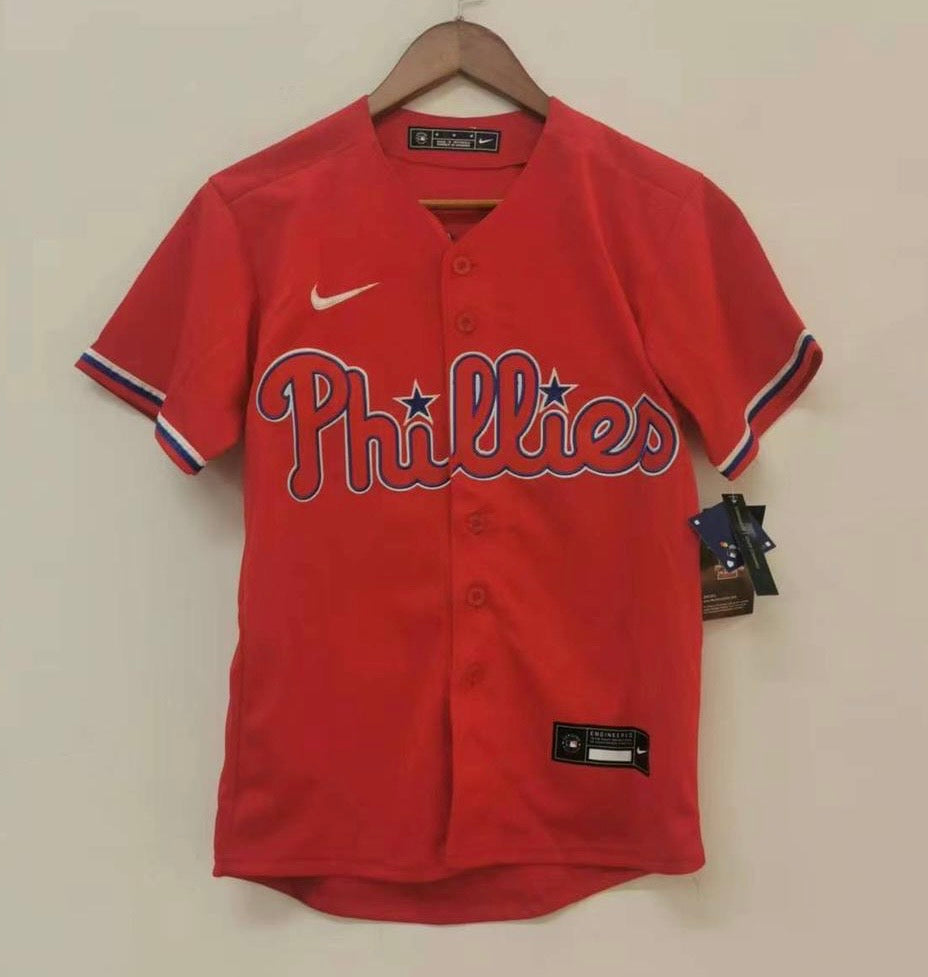 Alec Bohm YOUTH Philadelphia Phillies Jersey red