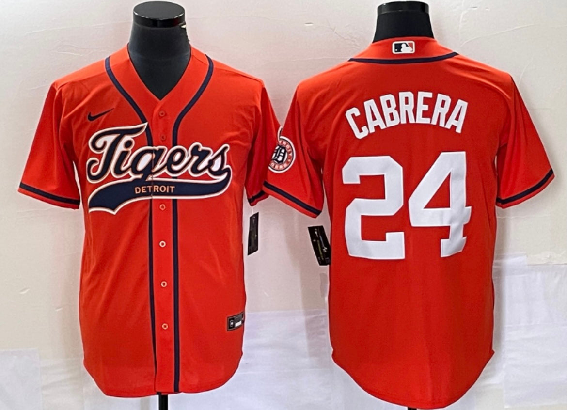 Miguel Cabrera Detroit Tigers YOUTH KIDS Official MLB Nike Jersey Orange