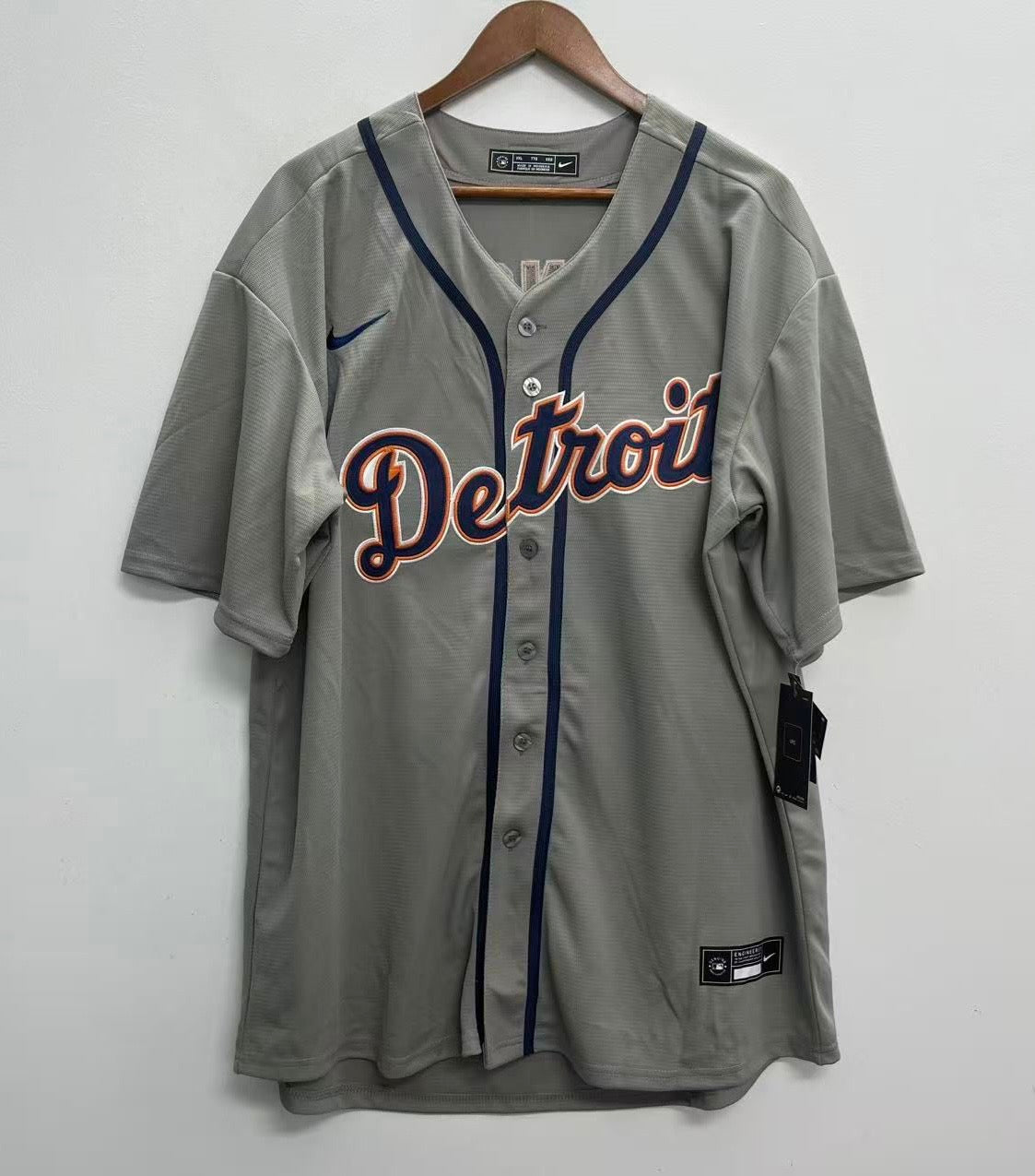 Zach McKinstry Detroit Tigers Youth Kids Official MLB Nike Jersey Gray