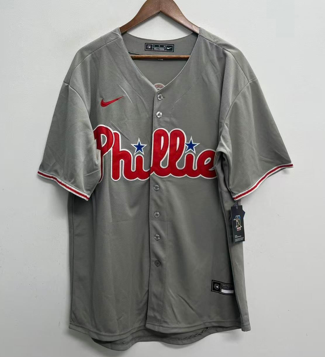 Christopher Sanchez YOUTH KIDS Philadelphia Phillies Official MLB Jersey gray