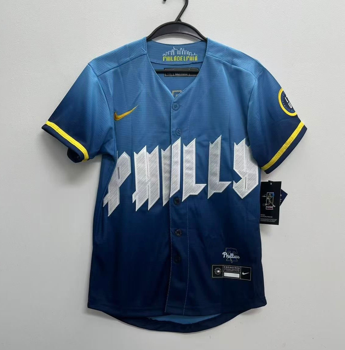 Jesus Luzardo YOUTH Philadelphia Phillies Official MLB Nike City Connect Limited Jersey