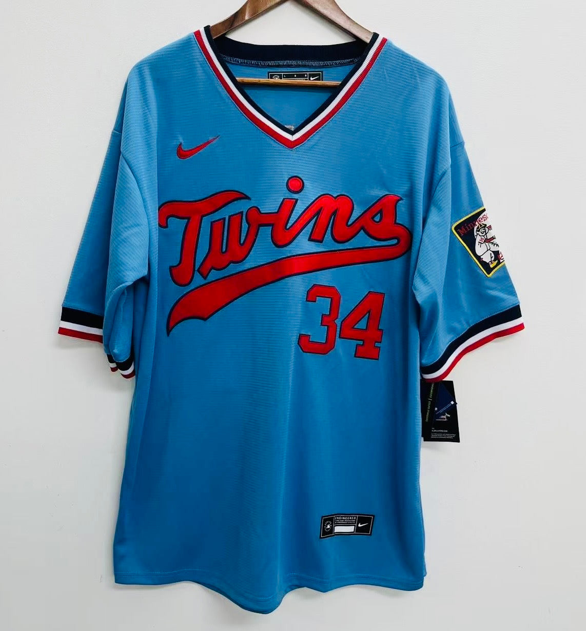 Kirby Puckett YOUTH KIDS Minnesota Twins Official MLB Nike Jersey