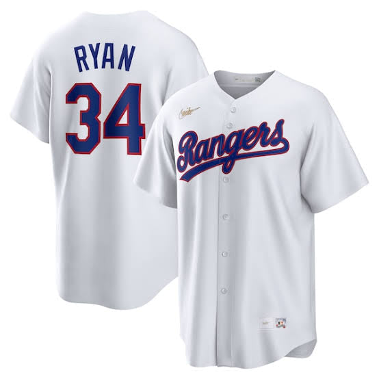 Nolan Ryan YOUTH KIDS Texas Rangers Official MLB Nike Jersey White